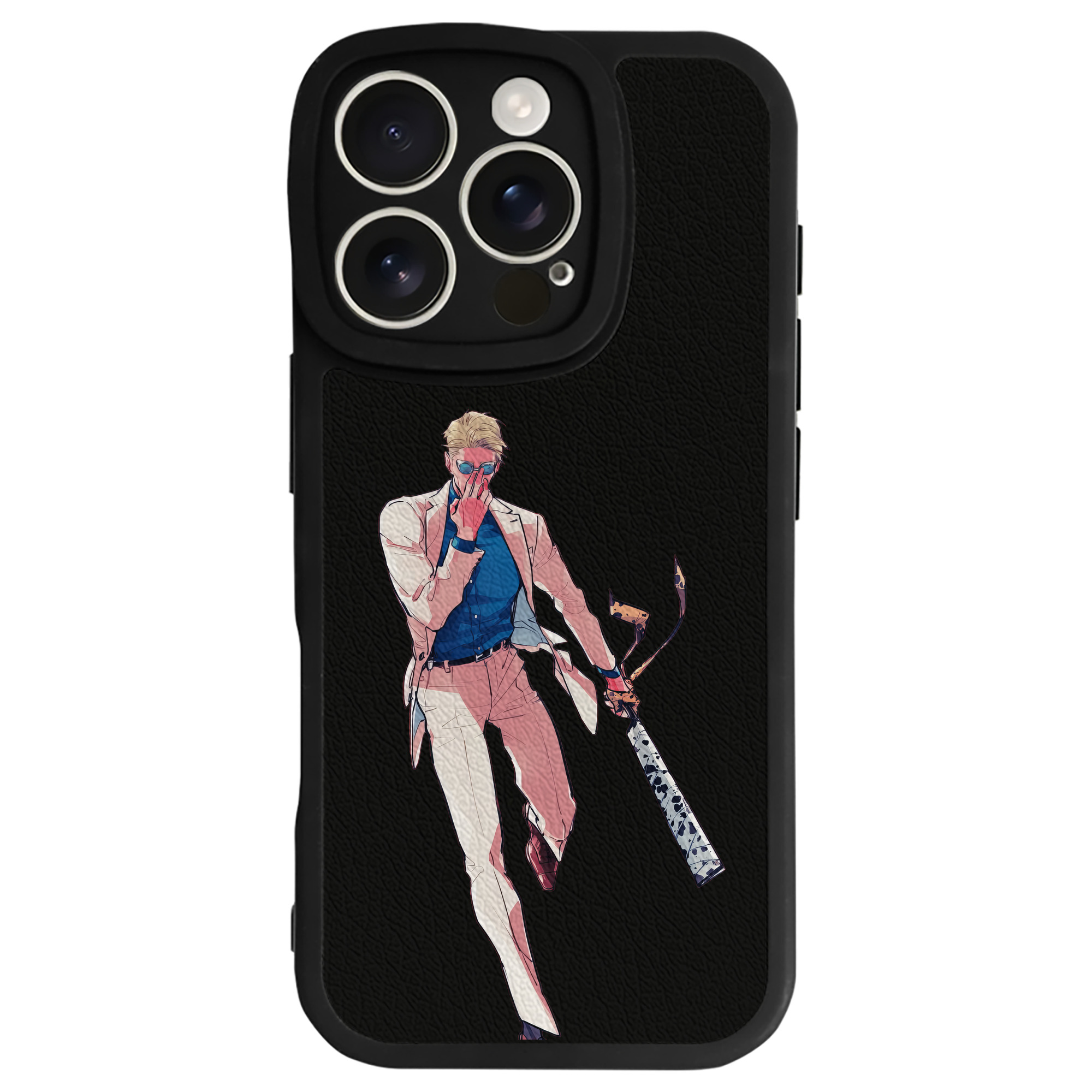 （画像用） 呪術廻戦 Jujutsu Kaisen 【iPhone 16シリーズ対応】シリコンスマホケース（レザー調） 材質：シリコン